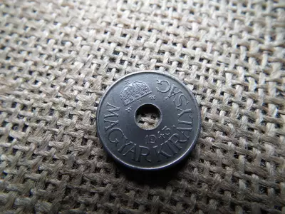 20 fillér 1943 , sherardírozott 