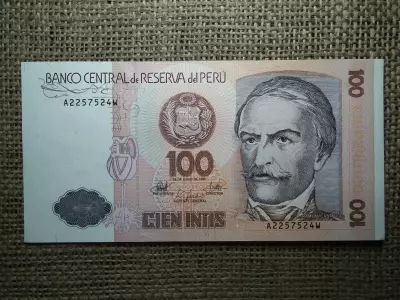 Peru 100 intis 1987 UNC A1