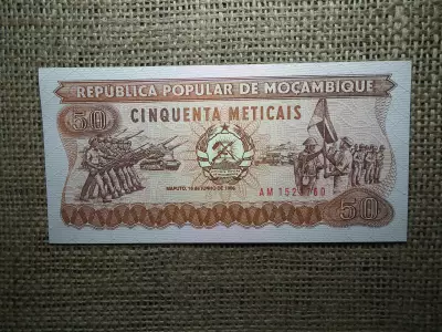 Mozambik 50 meticais 1986 , unc ,A1