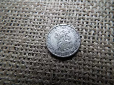 Egyesült Királyság  , ezüst 6 pence 1926
