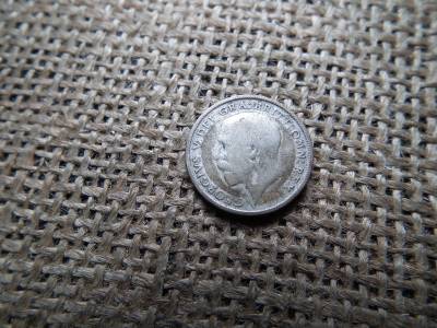 Egyesült Királyság , ezüst 6 pence 1924 Egyesült Királyság , ezüst 6 pence 1924