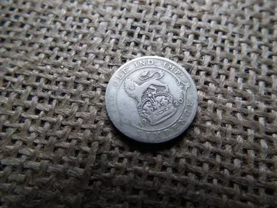Egyesült Királyság  , ezüst 6 pence 1920