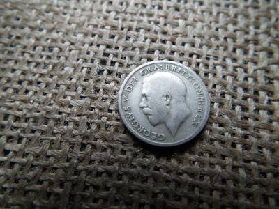 Egyesült Királyság , ezüst 6 pence 1920 Egyesült Királyság , ezüst 6 pence 1920