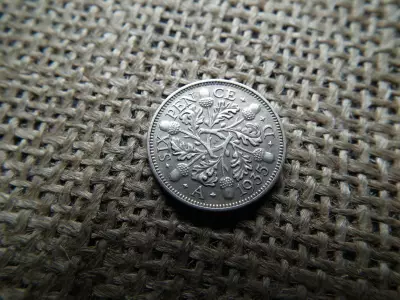 Egyesült Királyság  , ezüst 6 pence 1935