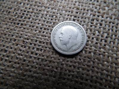 Egyesült Királyság , ezüst 6 pence 1928 Egyesült Királyság , ezüst 6 pence 1928