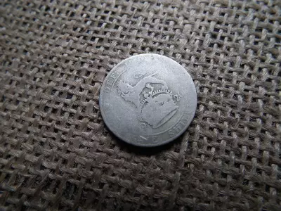 Egyesült Királyság  , ezüst 1 shilling 1920