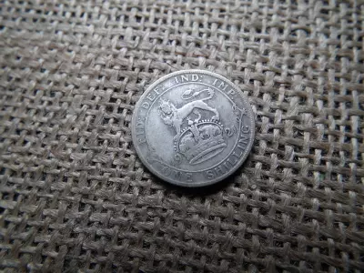 Egyesült Királyság  , ezüst 1 shilling 1921