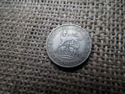 Egyesült Királyság  , ezüst 1 shilling 1922