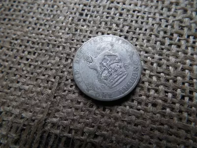 Egyesült Királyság  , ezüst 1 shilling 1925