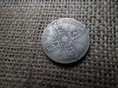 Egyesült Királyság  , ezüst 1 florin 1922