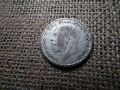 Egyesült Királyság , ezüst 1/2 korona 1929 , half crown Egyesült Királyság , ezüst 1/2 korona 1929 , half crown