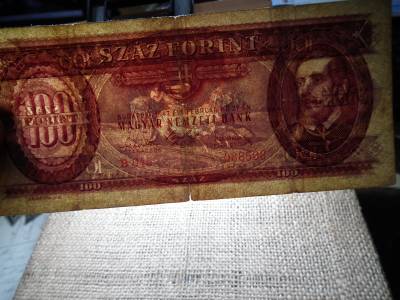 100 forint 1947 , ritka , Kossuth címer 100 forint 1947 , ritka , Kossuth címer