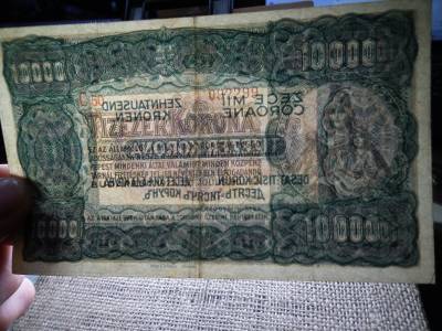 10000 korona 1923 , tízezer , nagyon szép , Orell 10000 korona 1923 , tízezer , nagyon szép , Orell