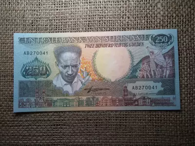 Suriname 250 gulden 1988 , UNC , A2