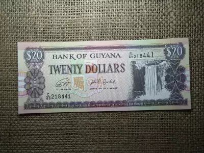 Guyana 20 dollars 2016 , dollár , UNC , A2