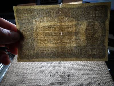 25000 korona 1923 , nagyon ritka , javított , préselt ,eredeti bankjegy ! 25000 korona 1923 , nagyon ritka , javított , préselt ,eredeti bankjegy !