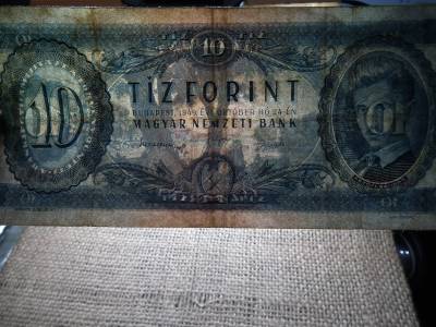 10 forint 1949 , Rákosi címer , kék , nagyon ritka ! 10 forint 1949 , Rákosi címer , kék , nagyon ritka !