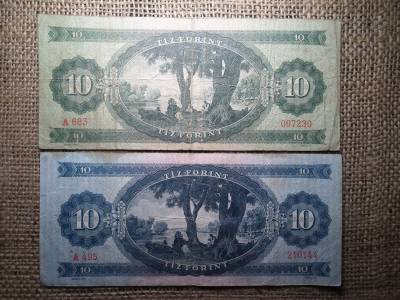 10 forint 1949 , Rákosi címer , kék , nagyon ritka ! 10 forint 1949 , Rákosi címer , kék , nagyon ritka !