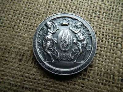 1912 A Budapesti Székes Fővárosi Közlekedési Részvénytársaság Sportegyesülete emlékérem 