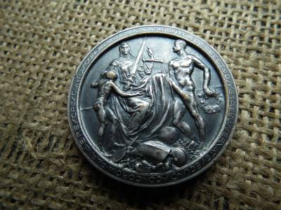 1912 A Budapesti Székes Fővárosi Közlekedési Részvénytársaság Sportegyesülete emlékérem 