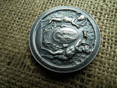 1912 A Budapesti Székes Fővárosi Közlekedési Részvénytársaság Sportegyesülete emlékérem 