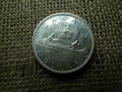 Kanada , ezüst 1 dollar 1965 , dollár