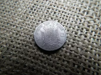 Belgium 50 centimes 1866 , cent 