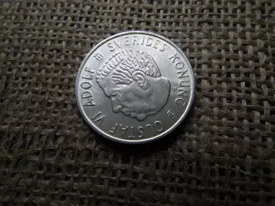 Svédország , ezüst 2 korona 1954 , extra , verdefényes , kronor 