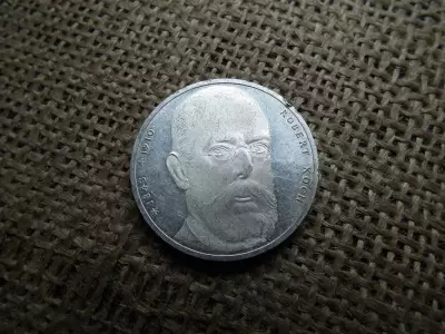 Németország , ezüst 10 márka 1993 J 