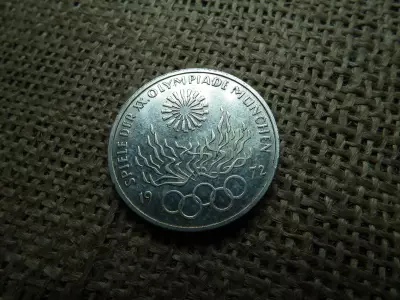 Németország , ezüst 10 márka 1972 F