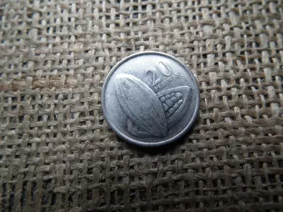 Ghána 20 pesewas 2007 