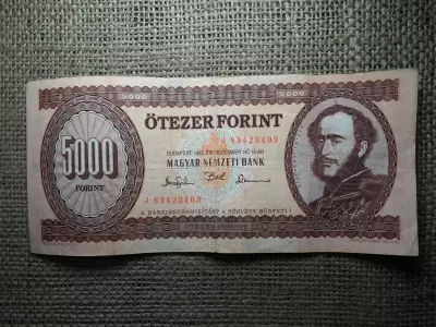 5000 forint 1993 J