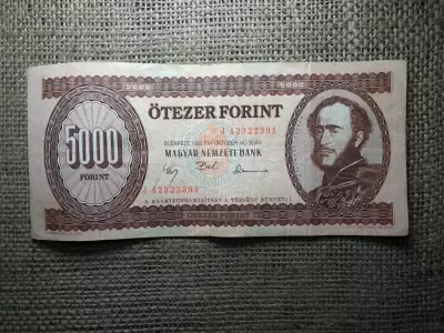 5000 forint 1992 J