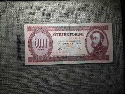5000 forint 1990 H , ritka , színhibás ! R ( a 2. darab nem tárgya az eladásnak ! ) 