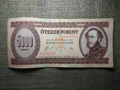 5000 forint 1990 H