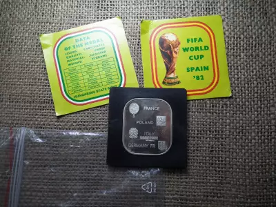 Magyarország ,FIFA word cup , Spanyolország 1982 , 925/1000 , ezüst emlékérem