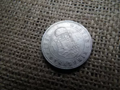 Ezüst 1 forint 1887 KB , Ferenc József