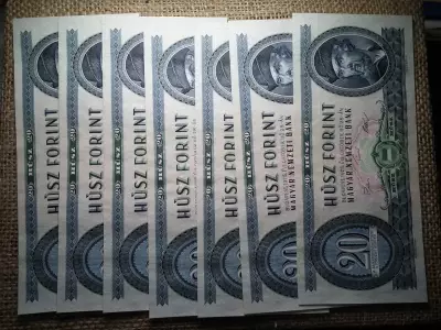 20 forint 1975 UNC - a UNC , ár/db , több db esetén sorszámkövetőben megy ! 